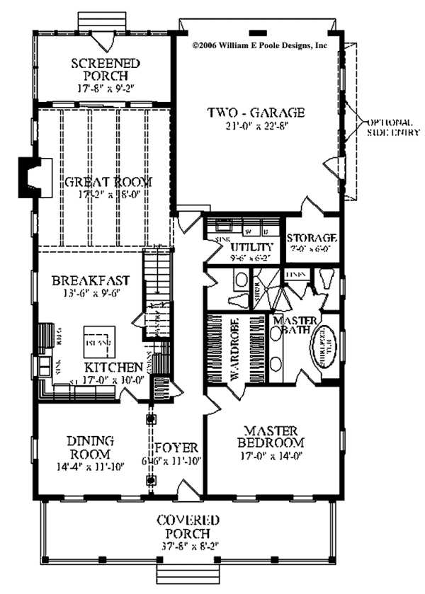 Home Plan - Country Floor Plan - Main Floor Plan #137-336
