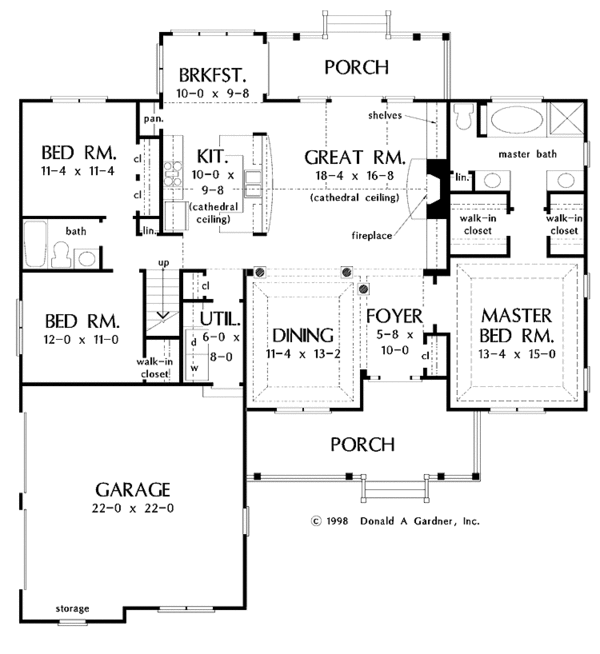 Dream House Plan - Country Floor Plan - Main Floor Plan #929-317