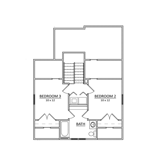 Home Plan - Craftsman Floor Plan - Upper Floor Plan #936-1