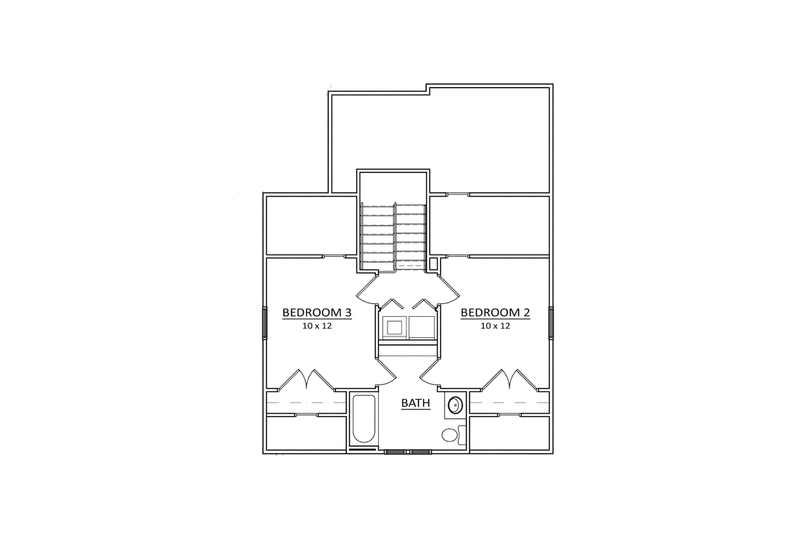 Home Plan - Floor Plan - Upper Floor for Craftsman House Plan #936-1 - 3 bed, 2.5 bath