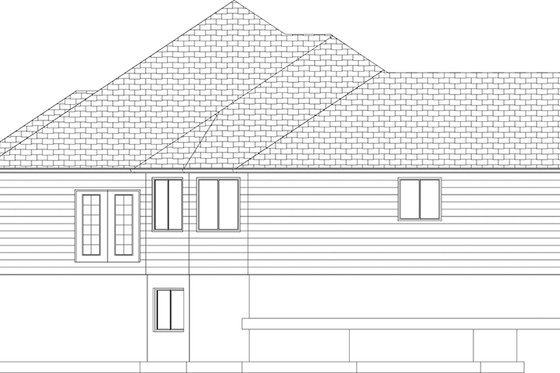 Exterior - Other Elevation 1 for Ranch House Plan #1060-34 - 6 bed, 3 bath