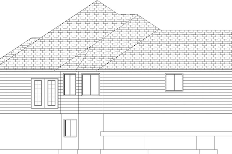 Architectural House Design - Exterior - Other Elevation 1 for Ranch House Plan #1060-34 - 6 bed, 3 bath