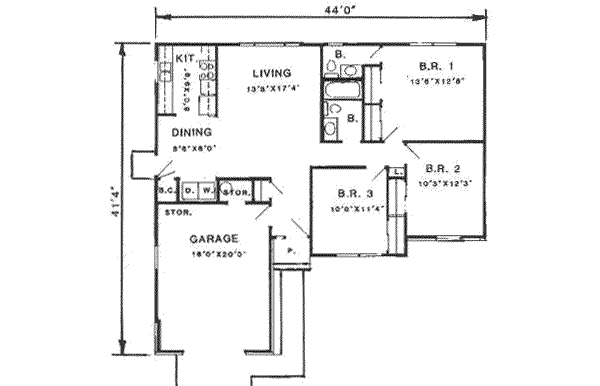 Floor Plan - Main Floor Plan #116-159