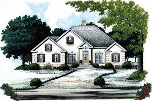 Architectural House Design - Traditional Exterior - Front Elevation Plan #429-102