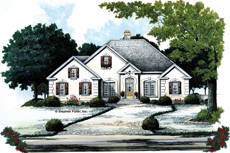 House Blueprint - Traditional Exterior - Front Elevation Plan #429-102