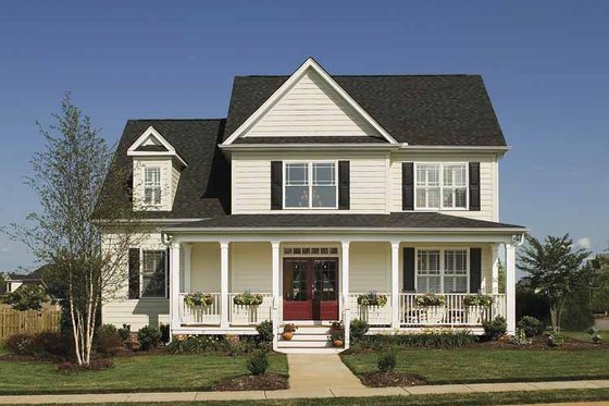 Exterior - Front Elevation 3 for Country House Plan #929-502 - 4 bed, 2.5 bath
