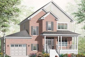Country Exterior - Front Elevation Plan #23-2466