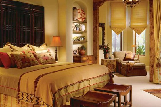 Interior - Master Bedroom for Mediterranean House Plan #930-97 - 4 bed, 5.5 bath