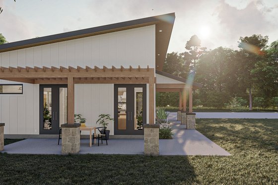 Exterior - Outdoor Living for Barndominium House Plan #455-251 - 4 bed, 2 bath