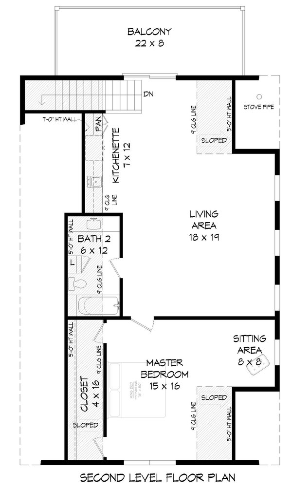 Traditional Style House Plan - 1 Beds 2 Baths 1744 Sq/Ft Plan #932-506 ...