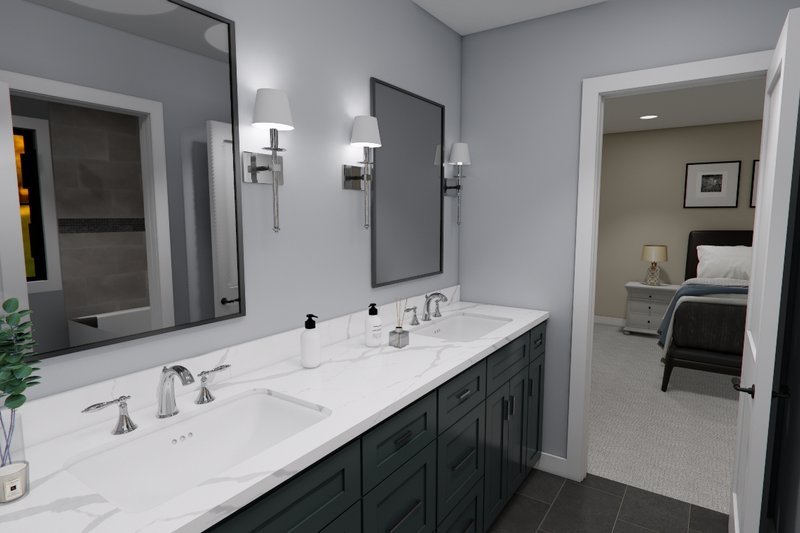 Architectural House Design - Interior - Bathroom for Farmhouse House Plan #51-1363 - 4 bed, 3.5 bath