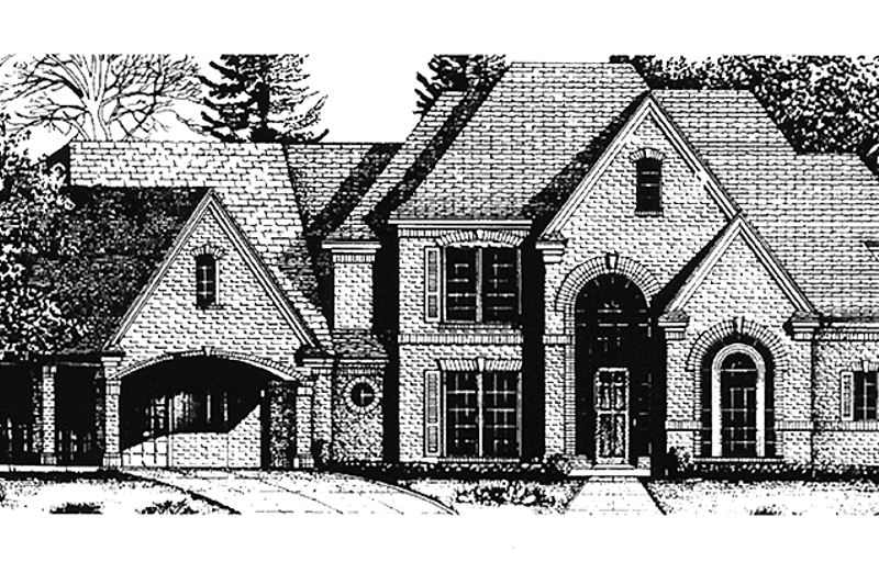 Dream House Plan - Country Exterior - Front Elevation Plan #974-37