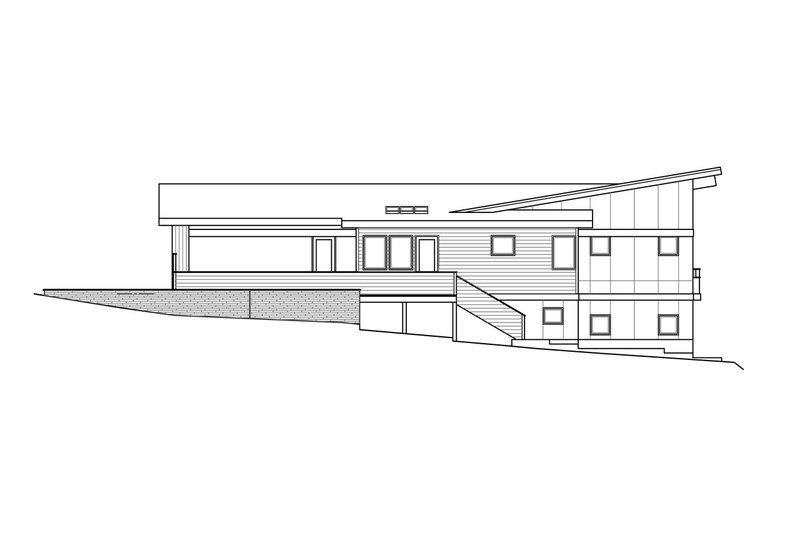 House Plan Design - Exterior - Other Elevation 1 for Contemporary House Plan #124-1111 - 4 bed, 4.5 bath