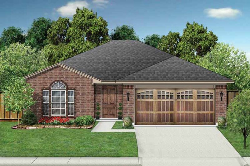 Architectural House Design - Ranch Exterior - Front Elevation Plan #84-660