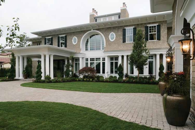 Architectural House Design - Exterior - Front Elevation 5 for Prairie House Plan #132-354 - 4 bed, 6 bath