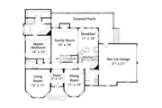 European Style House Plan - 3 Beds 3.5 Baths 2325 Sq/Ft Plan #429-31 