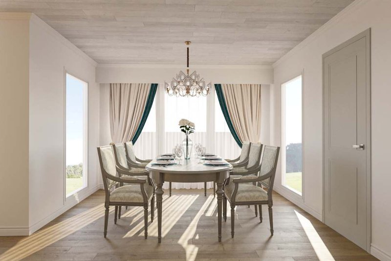 House Plan Design - Interior - Dining Room for Craftsman House Plan #54-539 - 4 bed, 3.5 bath