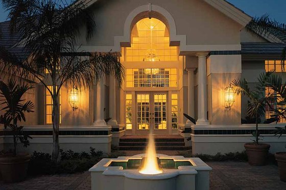 Exterior - Front Elevation 3 for Mediterranean House Plan #930-39 - 3 bed, 3.5 bath