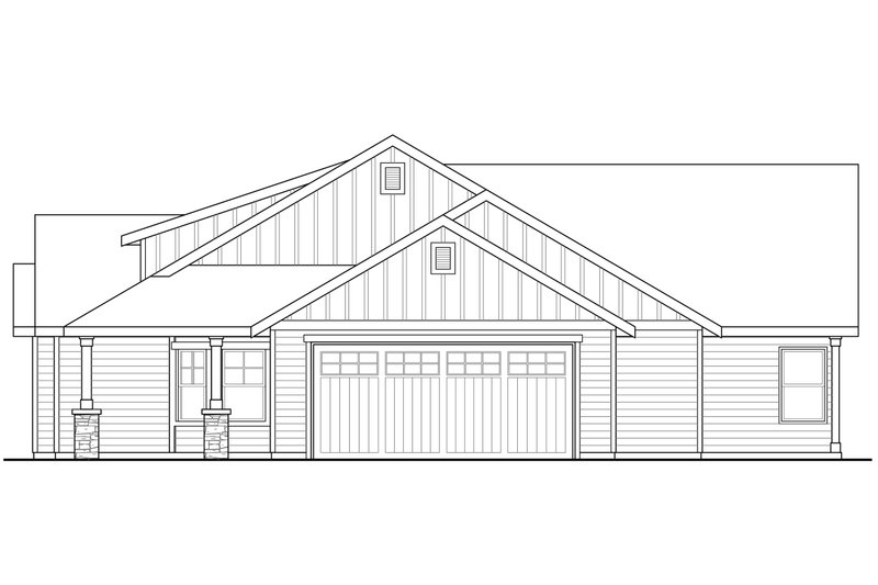 Dream House Plan - Exterior - Other Elevation 1 for Ranch House Plan #124-948 - 3 bed, 2.5 bath