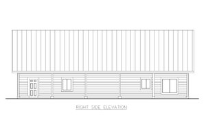Exterior - Other Elevation 1 for Craftsman House Plan #117-1057 - 1 bed, 1 bath