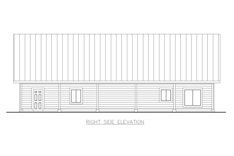 Dream House Plan - Exterior - Other Elevation 1 for Craftsman House Plan #117-1057 - 1 bed, 1 bath