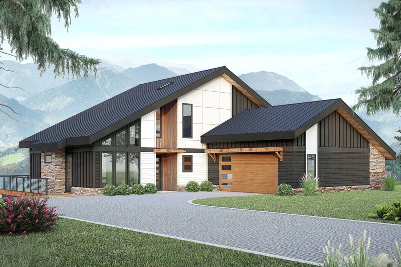 Architectural House Design - Exterior - Other Elevation for Modern House Plan #932-1121 - 3 bed, 2 bath