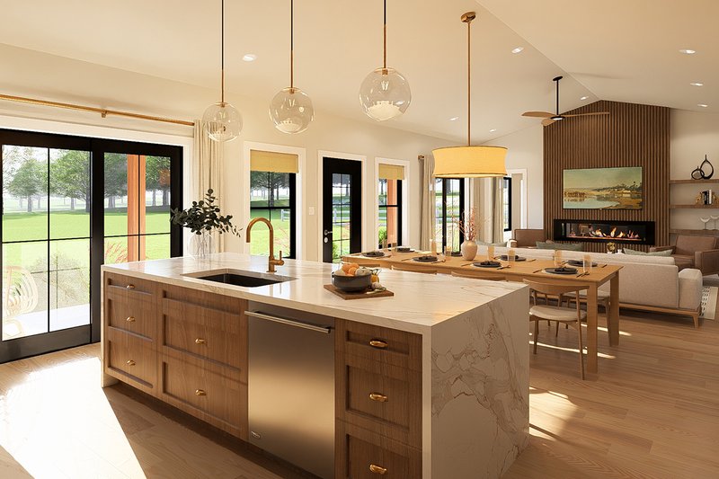 Architectural House Design - Interior - Kitchen for Farmhouse House Plan #126-310 - 3 bed, 2.5 bath