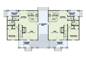 Floor Plan - Main Floor for Country House Plan #17-2563 - 6 bed, 4 bath