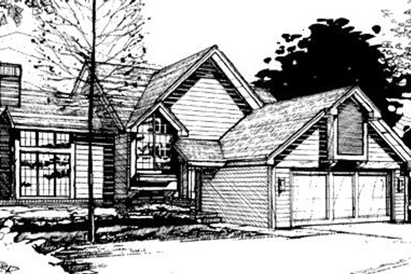 Home Plan - Modern Exterior - Front Elevation Plan #320-466