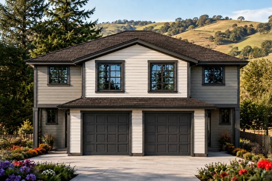 Exterior - Front Elevation for Traditional House Plan #124-816 - 8 bed, 5 bath