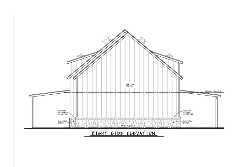 Architectural House Design - Exterior - Other Elevation 1 for Barndominium House Plan #20-2574 - 1 bed, 2 bath