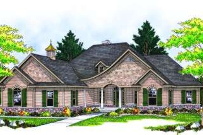 Dream House Plan - European Exterior - Front Elevation Plan #70-797