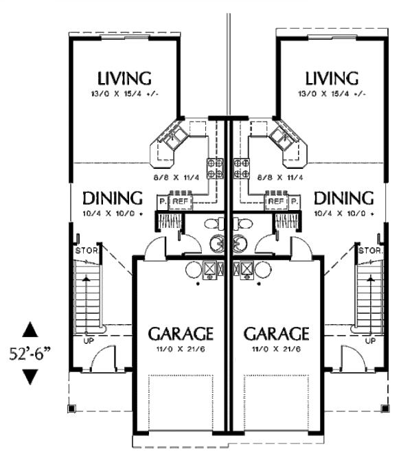 Architectural House Design - Traditional Floor Plan - Main Floor Plan #48-153