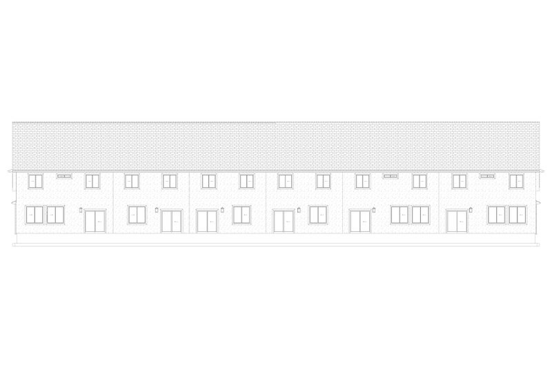 House Design - Exterior - Rear Elevation 1 for Farmhouse House Plan #1060-317 - 18 bed, 12 bath