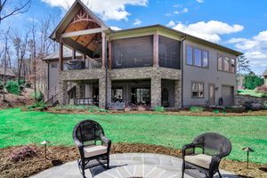 Exterior - Rear Elevation for Craftsman House Plan #54-438 - 4 bed, 3.5 bath
