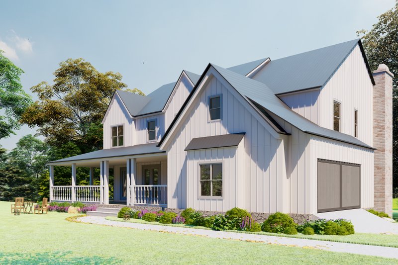 Architectural House Design - Exterior - Other Elevation for Farmhouse House Plan #54-378 - 5 bed, 4 bath