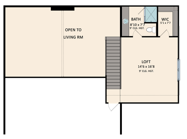 Country Floor Plan - Upper Floor Plan #1081-32