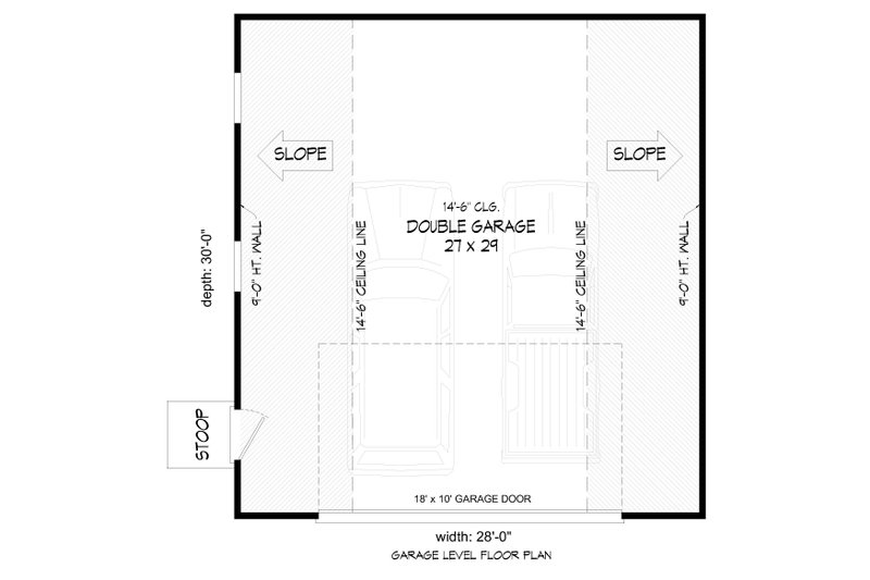 House Blueprint - Floor Plan - Main Floor for Southern House Plan #932-1397, 0 bath