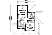 Country Style House Plan - 3 Beds 1 Baths 1541 Sq/Ft Plan #25-4494 