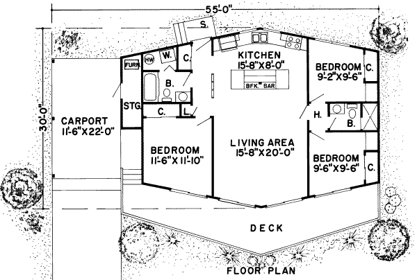 Contemporary Floor Plan - Main Floor Plan #312-507