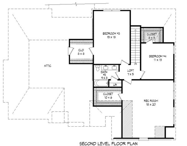 Dream House Plan - Country Floor Plan - Upper Floor Plan #932-272