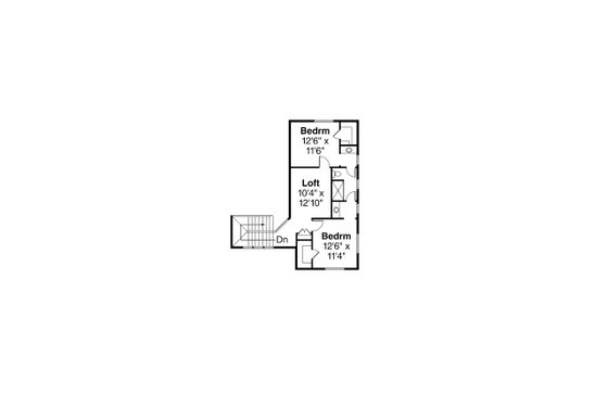 Floor Plan - Upper Floor for Contemporary House Plan #124-1045 - 4 bed, 3.5 bath