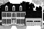 Classical Style House Plan - 4 Beds 2.5 Baths 2131 Sq/Ft Plan #1053-8 
