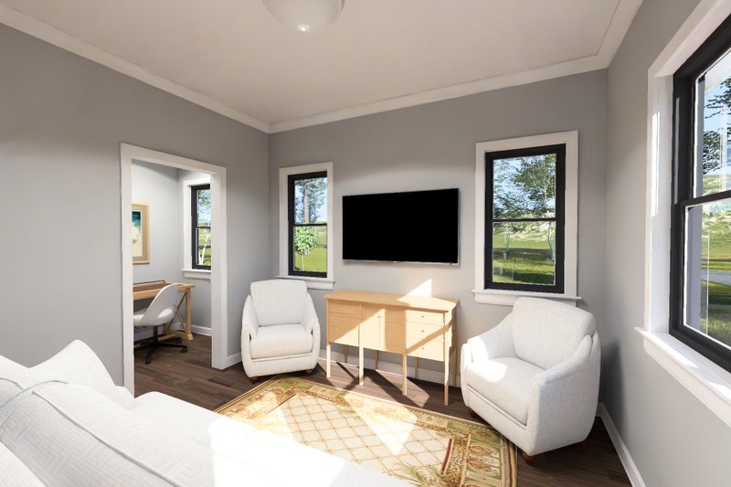 Home Plan - Interior - Family Room 1 for Modern House Plan #513-2494 - 1 bed, 1 bath