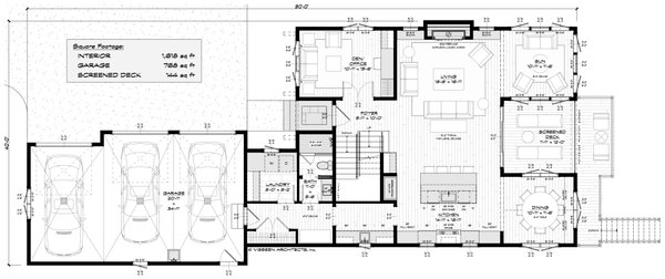 House Blueprint - Cottage Floor Plan - Main Floor Plan #928-397