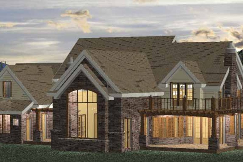House Plan Design - Exterior - Rear Elevation 1 for Classical House Plan #937-23 - 5 bed, 3 bath