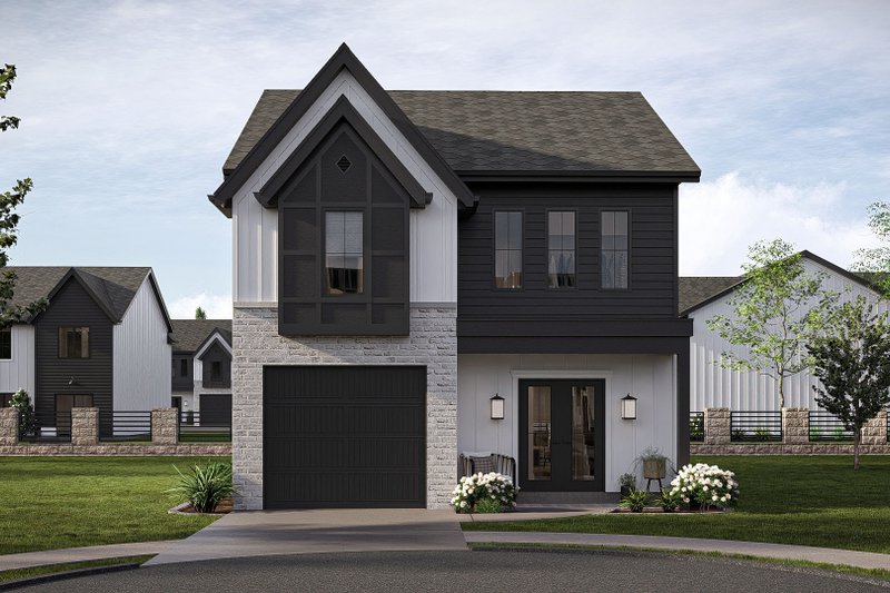 House Blueprint - Cottage Exterior - Front Elevation Plan #455-715