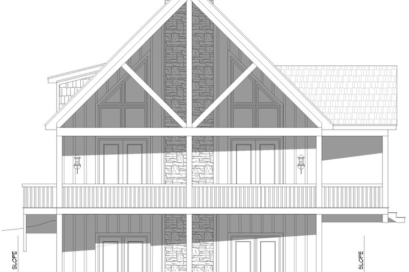 Architectural House Design - Exterior - Other Elevation for Country House Plan #932-1240 - 2 bed, 2.5 bath