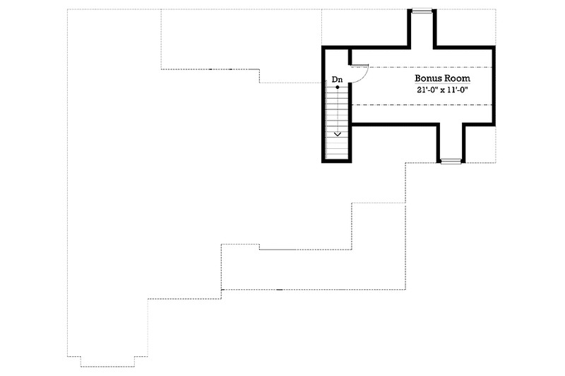 Home Plan - Floor Plan - Upper Floor for Country House Plan #930-253 - 3 bed, 2 bath