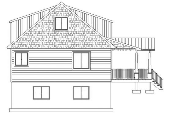 Exterior - Other Elevation 1 for Cabin House Plan #1060-24 - 3 bed, 2.5 bath